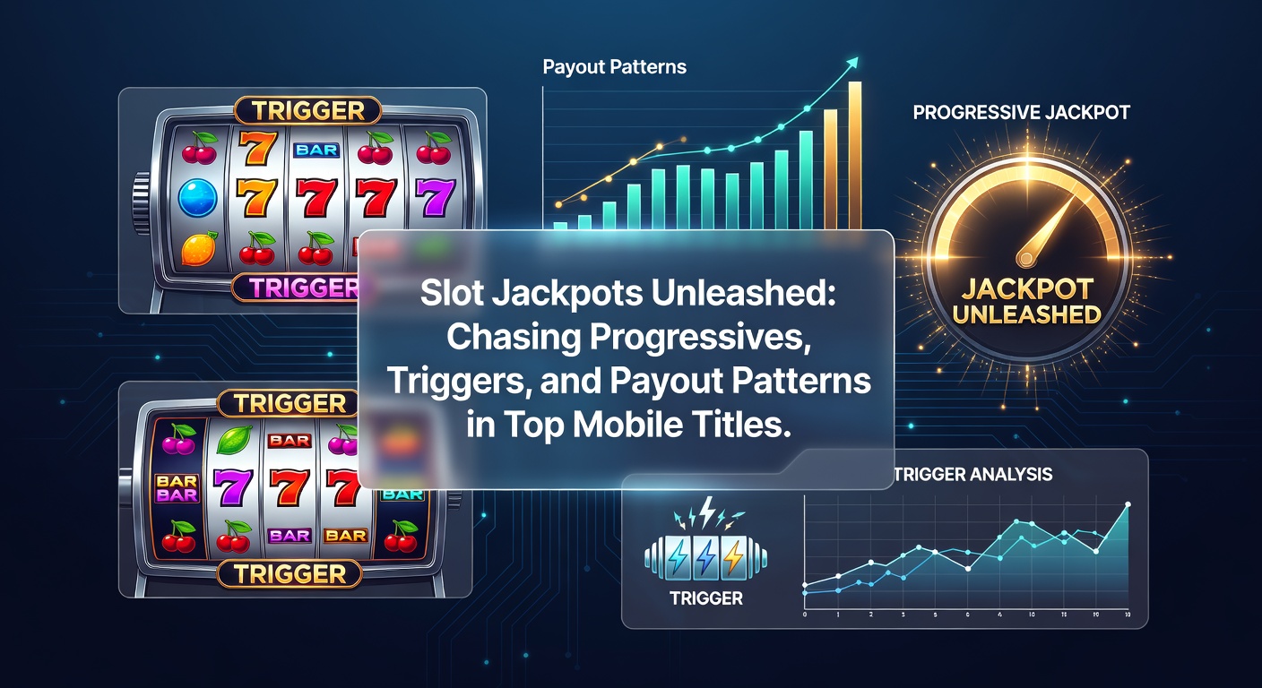 Detaillierte Grafik eines Slot-Auszahlungsmusters auf einem Tablet, mit Balkendiagrammen zu RTP-Werten, Volatilitätskurven und Jackpot-Historie für populäre Mobile-Titel