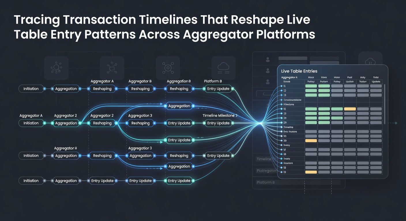 Detaillierte Analyse von Transaktionsmustern und Live-Tisch-Eintritten auf Aggregator-Plattformen